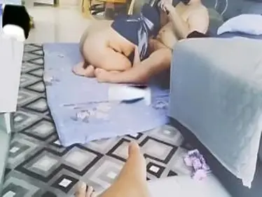 Tante Jilbab Biru Mata Ditutup Gaya WOT Viral 2026